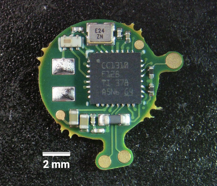Rigid-flex PCB close-up